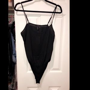 Black bodysuit, never worn, new with tags